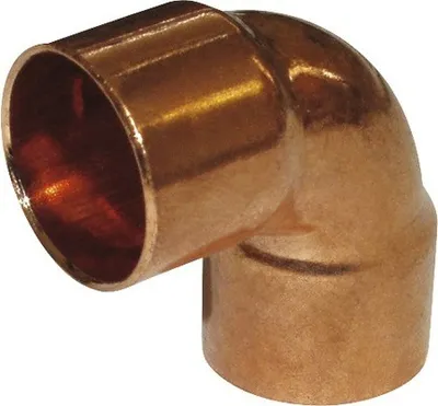 Obrázek produktu pro Koleno 90 AA 5090 22 mm, měď, hrdlo na obou stranách