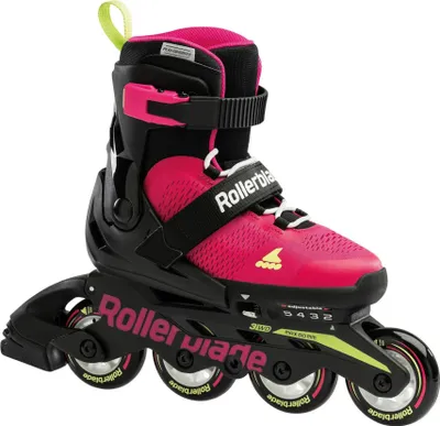Produktbild von Rollerblade Microblade 210, Freizeit-Inline-Skates, Freizeit-Inline-Skating, Kinder, Weiblich, Grün, Pink, Einfarbig