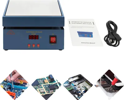 Produktbild von Lötplatte, 800W Leistung, Temperaturbereich bis zu 350℃, HD LCD Digitalanzeige