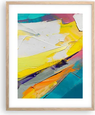 Produktbild von Gerahmtes Poster - Rahmen in heller Eiche - Deadlock Farben dreidimensional - 40x50 cm - Wand Bild - Wanddeko - Wandbilder - Kunstposter - Wandposter - Bilderrahmen - Bilder - P2NPA40x50-4871