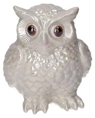 Produktbild von Gift Company Vase Mignon Eule Weiß