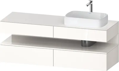 Produktbild von DURAVIT QA4778022220000 QTG KWTU WH Ek. 1600x550x600 Wß Hgl.