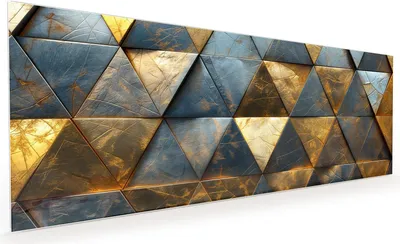 Produktbild von Küchenrückwand Spritzschutz Glas mit Motiv Geometrische Wandkunst 40 x 40 cm