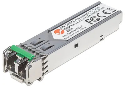 Zdjęcie produktu dla Intellinet 545044, Swiatłowód, 1000 Mbit/s, SFP, LC, 9/125 µm, 80000 m