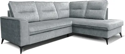 Produktbild von Robin Camel Ecksofa mit Schlaffunktion Bettkasten 5 Abnehmbare Rückenkissen Sofa L-Form Schlafsofa Freistehende Eckcouch Schlafcouch Wohnzimmermöbel Wohnlandschaft Silber Rechts
