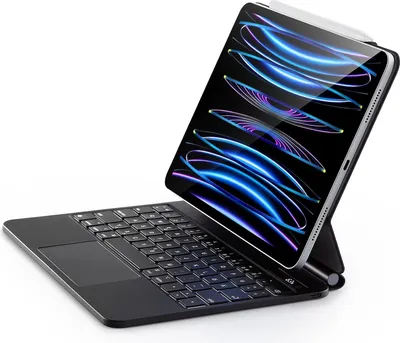 Zdjęcie produktu dla Etui z magnetyczną klawiaturą ESR dla iPad Air 6/5/4/iPad Pro 11, czarny
