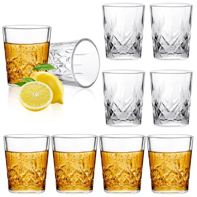 8er Set Shotgläser 55 ml mit schwerem Boden, klar
