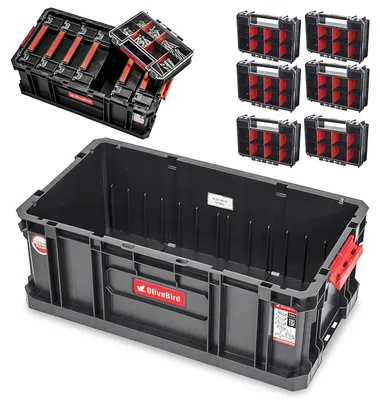 Image de Boîte de rangement grande capacité - 6 compartiments - 26 litres de capacité