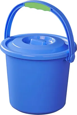 Produktbild von Eimer 5 Liter mit Deckel Campingeimer blau Mehrzweckeimer Wasch- und Spüleimer