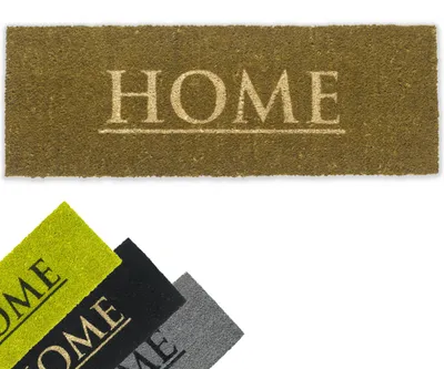 Image de Tapis de coco Home 26x75 cm brun comme tapis de propreté extérieur
