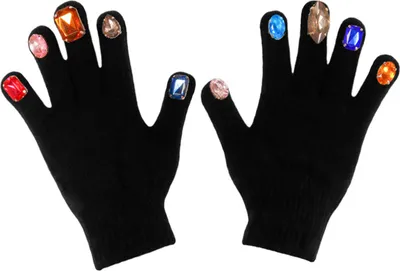 Produktbild von Damen-Strickhandschuhe mit Strasssteinmuster, dick gefüttert, winddicht, ideal für Winter, Reiten und Outdoor-Aktivitäten. Modische Accessoires.