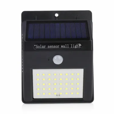 Image de Lampe solaire extérieure 1500mAh solaire étanche Lampe murale Led solaire détecteur de mouvement extérieur Lumière solaire pour jardin-10 pièces
