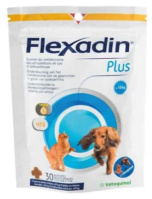 Immagine prodotto di FLEXADIN PLUS per cani di piccola taglia e gatti (1-10 kg) - VETOQUINOL