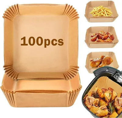 Produktbild von Airfryer Backpapier Zubehör Antihaft Wasserdicht Ölfest 100 Stück