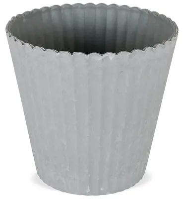 Image de Cache-pot Plastique gris Ø 13x12,5 cm