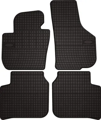 Immagine prodotto di Tappetini auto in gomma adatto per Skoda Superb II (2008-2015, berlina, station wagon) neri, set 4 pz, con fissaggi