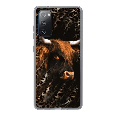Produktbild von MuchoWow® Handyhülle Schutzhülle Hülle für Samsung Galaxy S20 FE Schottischer Highlander - Pantherdruck - Schwarz Silikon Softcase Handy Hülle - Abdeckung
