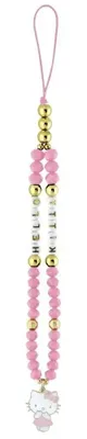 Zdjęcie produktu dla Zawieszka Na Telefon Hello Kitty Pearls And Beads Kitty Charm Różowy