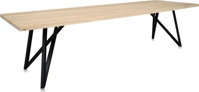 Obrázek produktu pro jídelní stůl Casa Padrino s deskou v přírodní barvě a černými nohami - Nábytek do jídelny