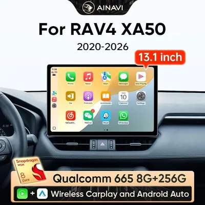 Image de Lecteur multimédia pour autoradio – Écran tactile de 13,1 pouces avec Android et CarPlay sans fil