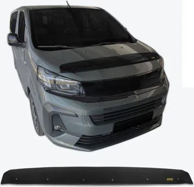 Produktbild von SCOUTT | Motorhaube Windabweiser Insekten Steinschlagschutz Für Opel Zafira life Ab 2019 , Aerodynamisch, Einfache Montage, Getönt, Spezielle Halterungen Für Die Haube (Ohne Bohren)