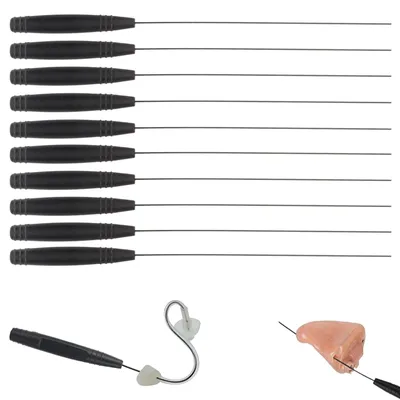 Image de Kit de nettoyage pour appareil auditif - 10 pièces - Réutilisable - Cure-oreille et brosses
