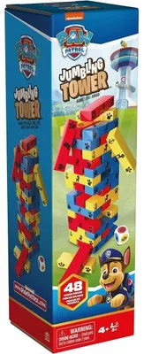 Image de Tour en equilibre jenga pat patrouille en bois - paw patrol spin master - jeu d'adresse