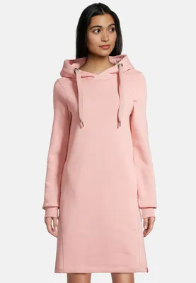 Weihnachts-Sweatkleid Damen – Mit Kapuze, Weihnachtsbaum-Druck, Lang, Bequem, Für Feiern & Gemütliche Abende