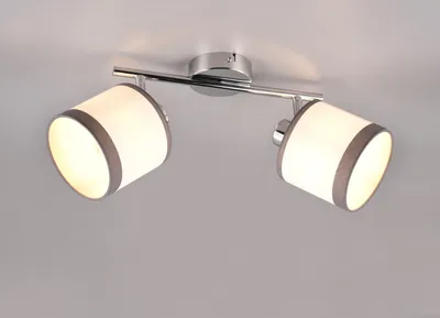 Produktbild von LED Wandleuchten innen moderne Deckenleuchten Flur, Stofflampen schwenkbar Weiß