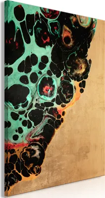 Immagine prodotto di Quadro su tela italiano - Composizione di microforme (1 parte) - Forme astratte di colori 60x90 cm Astratto n-A-0937-b-a