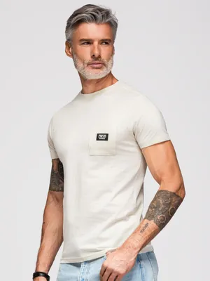 Produktbild von Ombre Clothing Kurzarmhemd für Männer Vokiac cremig L