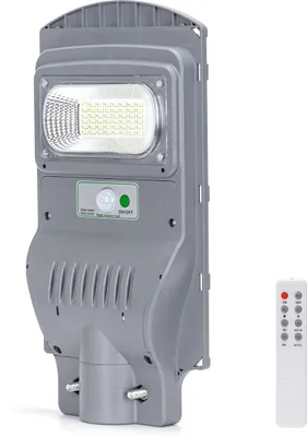 Produktbild von 50 W LED-Solar Straßenleuchte Straßenlaterne Solarleuchte für Außen mit Fernbdienung 6500K