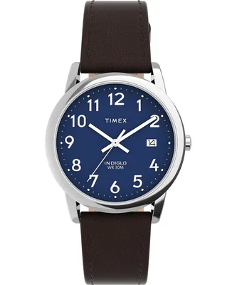 Obrázok produktu pre Timex Easy Reader - Dámske hodinky, modrý ciferník, čierny remienok