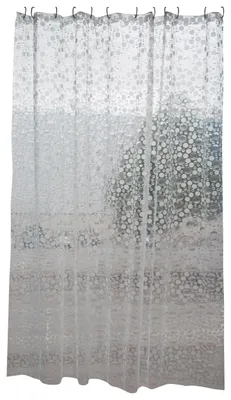 Produktbild von MSV Duschvorhang - transparent - PVC - 180 x 200 cm