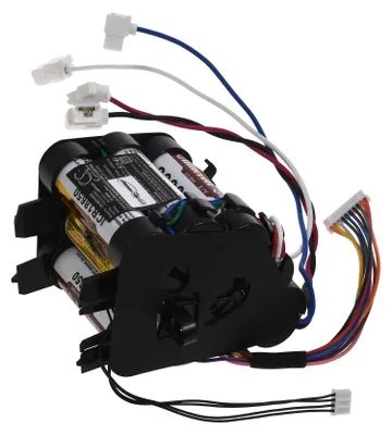 A battery pack with wires and connectors, likely for a vacuum cleaner.
