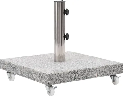 Image de Socle de parasol Granite 30 kg Carré Gris