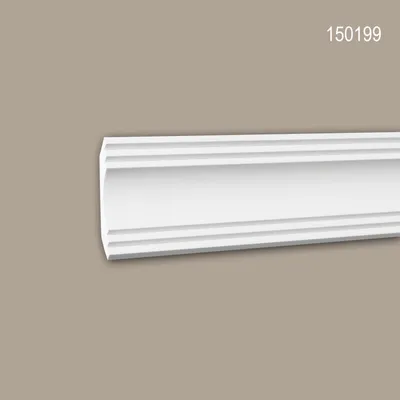 Produktbild von PROFHOME 150199 Eckleiste aus Polyurethan Deckenleiste Stuckleiste 2 m