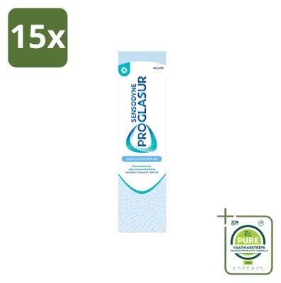 Produktbild von 15 x Sensodyne Proglasur Gentle Whitening Zahnpasta - 75 ml - Großpackung - 15 Stücke