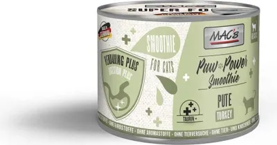 Produktbild von MAC's CAT - Paw Power Smoothie 6x200g | Pute - Verdauung Plus