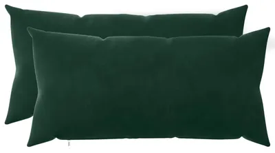 Productafbeelding van vidaXL Kussenhoezen, 2 stuks, HEERLEN, donkergroen, 40 x 70 cm, fluweel