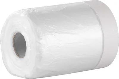 Obrázek produktu pro Strend Pro maskovací fólie, 550 mm, L-30 m, PE, malířská, s maskovací páskou, maskovací fólie na podlahy