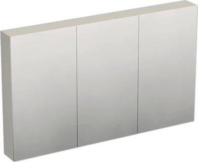 Jungborn Spiegelschrank TRENTA 120 x 14,4 x 72 cm Cahmere glanz 3-türig IP 44