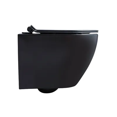 Produktbild von WC-Toilette: Schüssel Schwarz mit Klosettsitz Slim Soft-Close | BADLAND ROLO