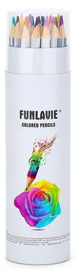 Zdjęcie produktu dla Kredki do rysowania, 24 kolory, wykonane z ekologicznego drewna