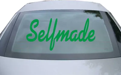 Produktbild von Indigos UG - Aufkleber Heckscheibe & Motorklappe DE6418 - grün - 600x285 mm - Selfmade - Auto Scheiben Fenster Heckklappe Tuning Racing JDM - Die cut