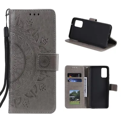 Obrázek produktu pro Pouzdro pro mobilní telefon Samsung Galaxy M31s Flipové pouzdro Kryt Ochranné pouzdro Mandala Grey