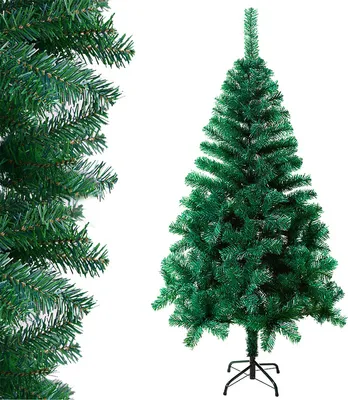 Zdjęcie produktu dla Jiubiaz Sztuczna choinka sztuczna jodła ze stojakiem metalowym zielona 210cm