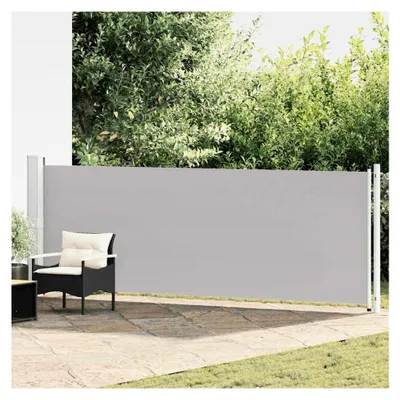 Produktbild von Terrassenmarkise grau 140x600cm, UV- und wasserbeständig, für Balkon und Terrasse