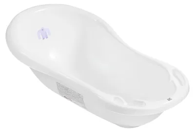 Produktbild von Babybadewanne klein 86 cm mit Abfluss – Weiß