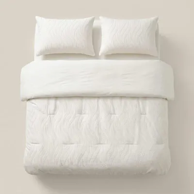 Image de Couverture "Sleeptime Lazy" beige, dimensions 240 x 200 cm, avec taies d'oreiller